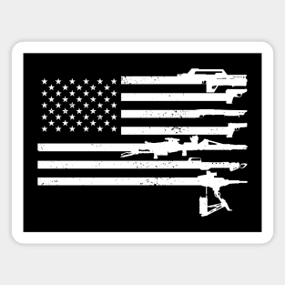 US Flag - USCM Arms - White Magnet